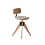 WorkSmith Stool with Back and Cushion