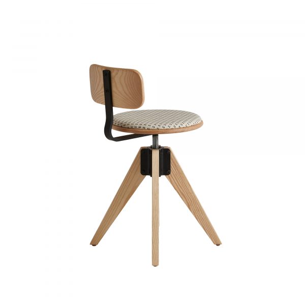 WorkSmith Stool with Back and Cushion