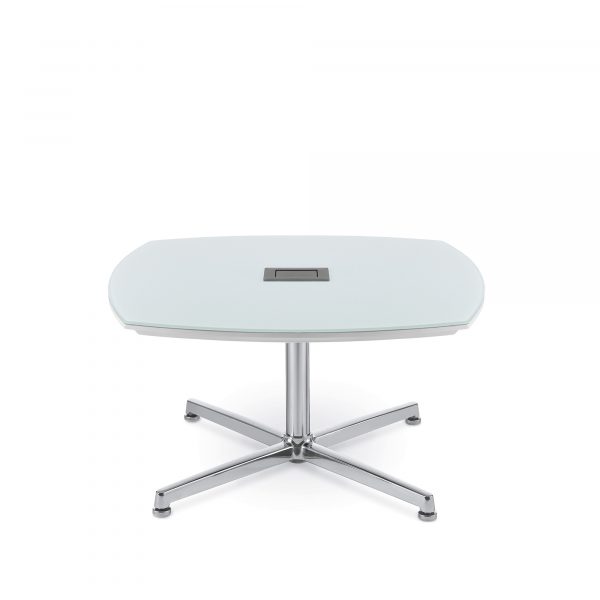 Nios Back-Painted Glass Table with Electrical