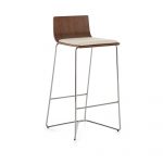 Brink Stool, Bar-Height, Upholstered Seat Pad