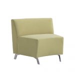 Light Green Achella Lounge Chair, Armless, 30-Degree Inside Wedge