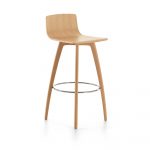 Chatter Stool, Bar-Height, Wood Seat & Back