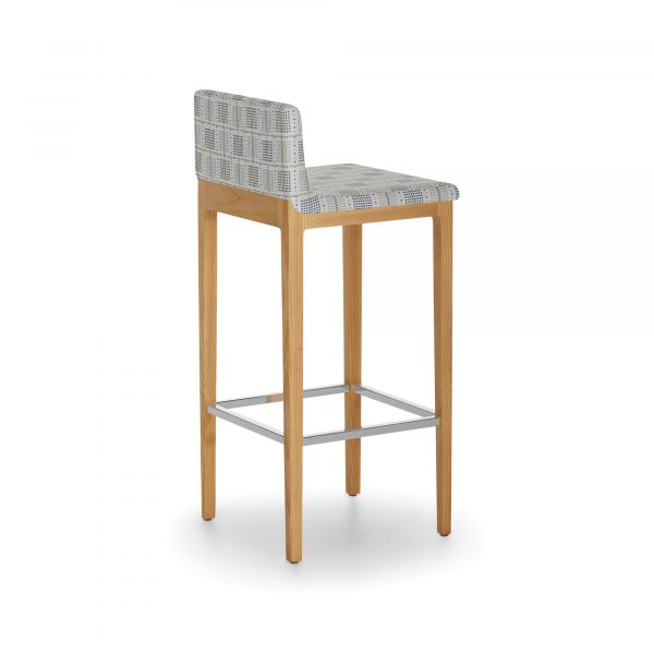 Starkie Barstool with Back, Rear View