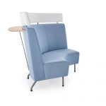 Intima Modular Quarter Round Private with Shelf and Headrest