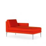 Uptown Social Chaise Lounge, 4in. Arm, Wood Trim