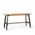 WorkSmith Bar-Height Table, Metal Legs