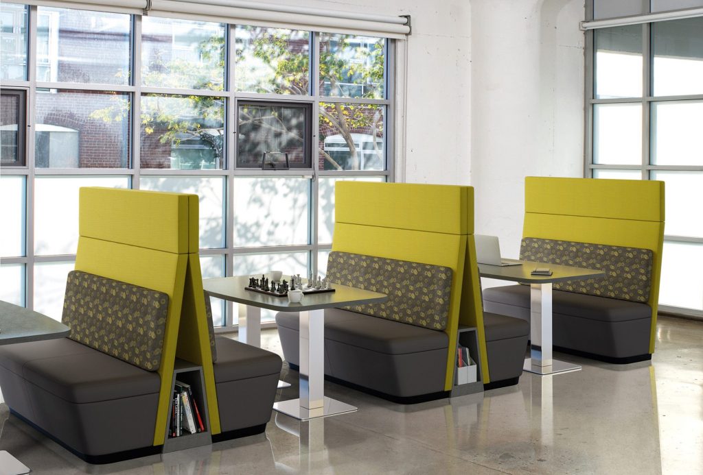 Co-op Private Love Seats, 27-Inch High Arc Rectangle Meeting Tables