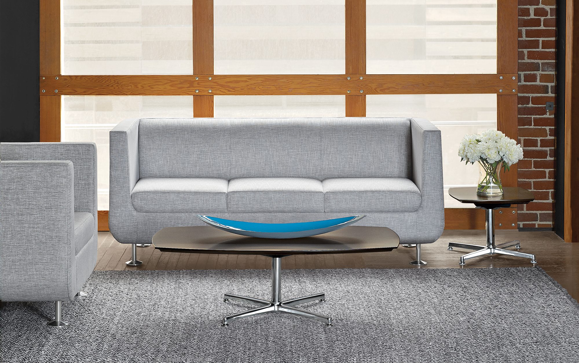 Hush Lounge and Sofa with Nios Occasional Tables