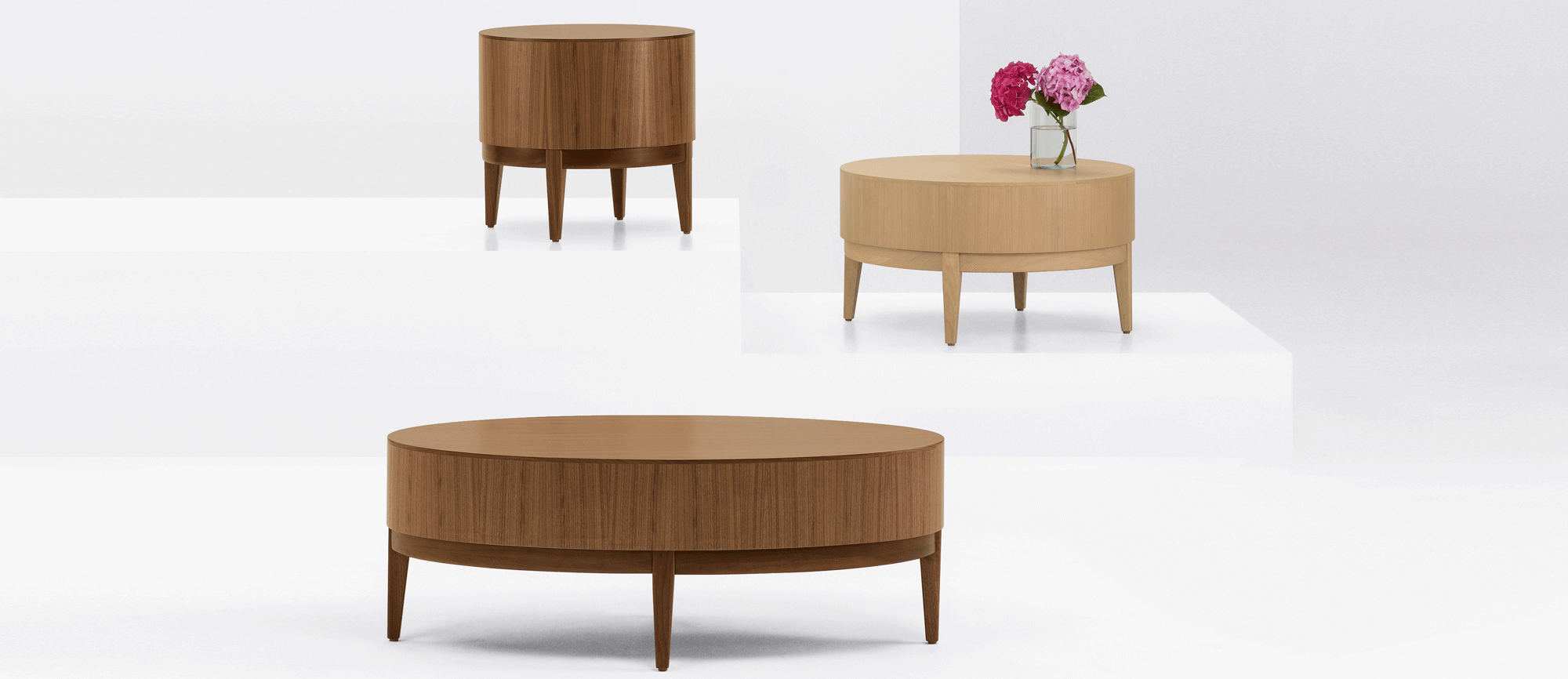 Ovate Oval and Round Occasional Tables