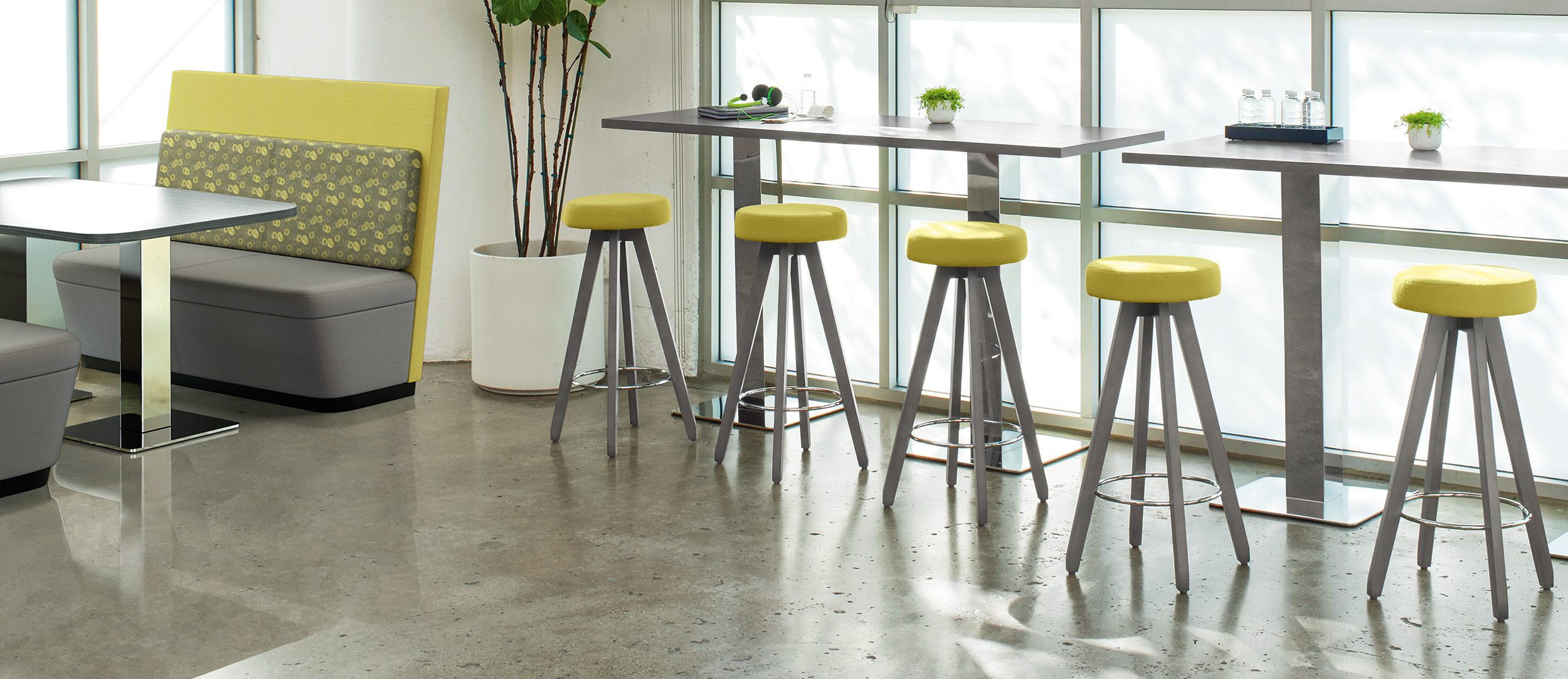 Intima Stools with Co-op Meeting Tables