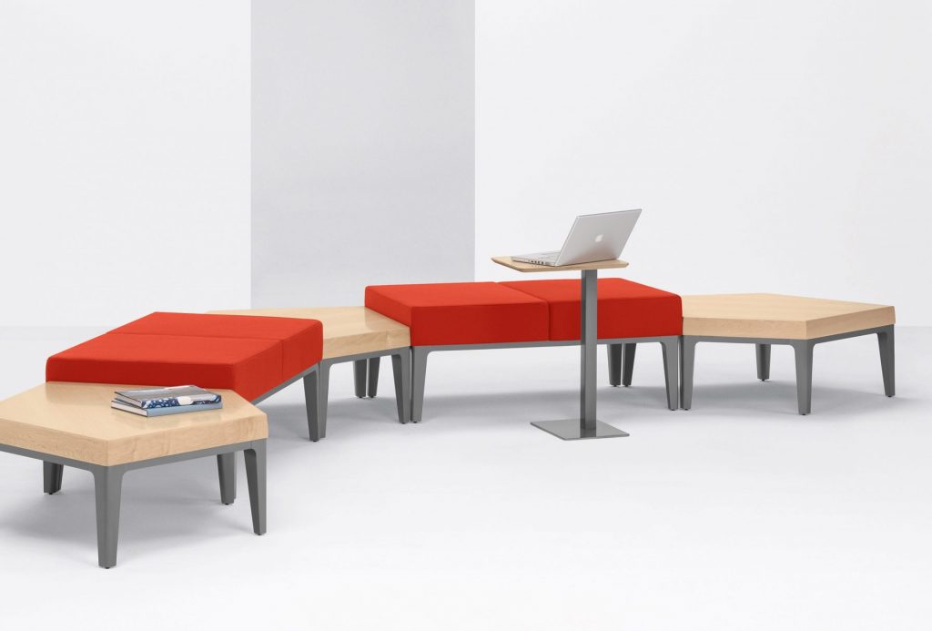 Domo Modular Benches and Tables + Pull-Up Table