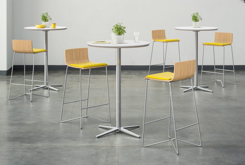 Brink Stools with Flirt Meeting Tables