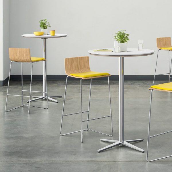 Flirt Meeting Tables with Brink Barstools