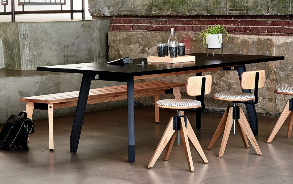 WorkSmith Stools, Bench and Meeting Table