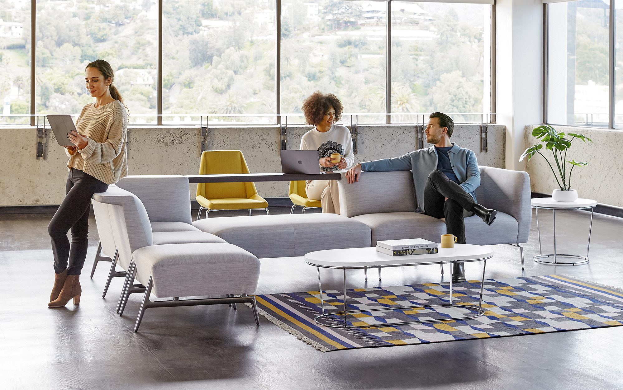 Scenery Modular Configuration with Savina Occasional Tables