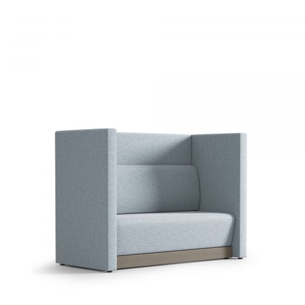 TOOtheLOUNGE 60in Wide 2-Seat Lounge Unit, Privacy Panels