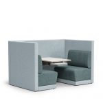 TOOtheLOUNGE Booth Unit, Upholstered Plinth, Privacy Panel