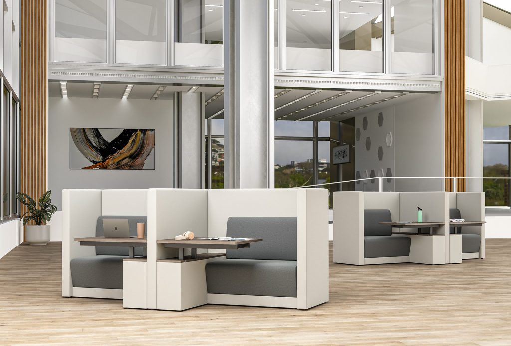 TOOtheLOUNGE, 41in Lounge Unit with Table and Privacy Panels