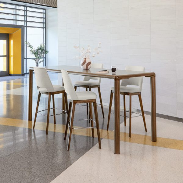 Conduit Meeting Tables Breakroom Environment with Hoom Stools