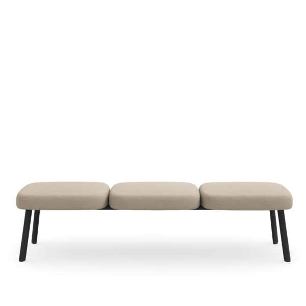 Soa, Three-Seat Bench, Front View