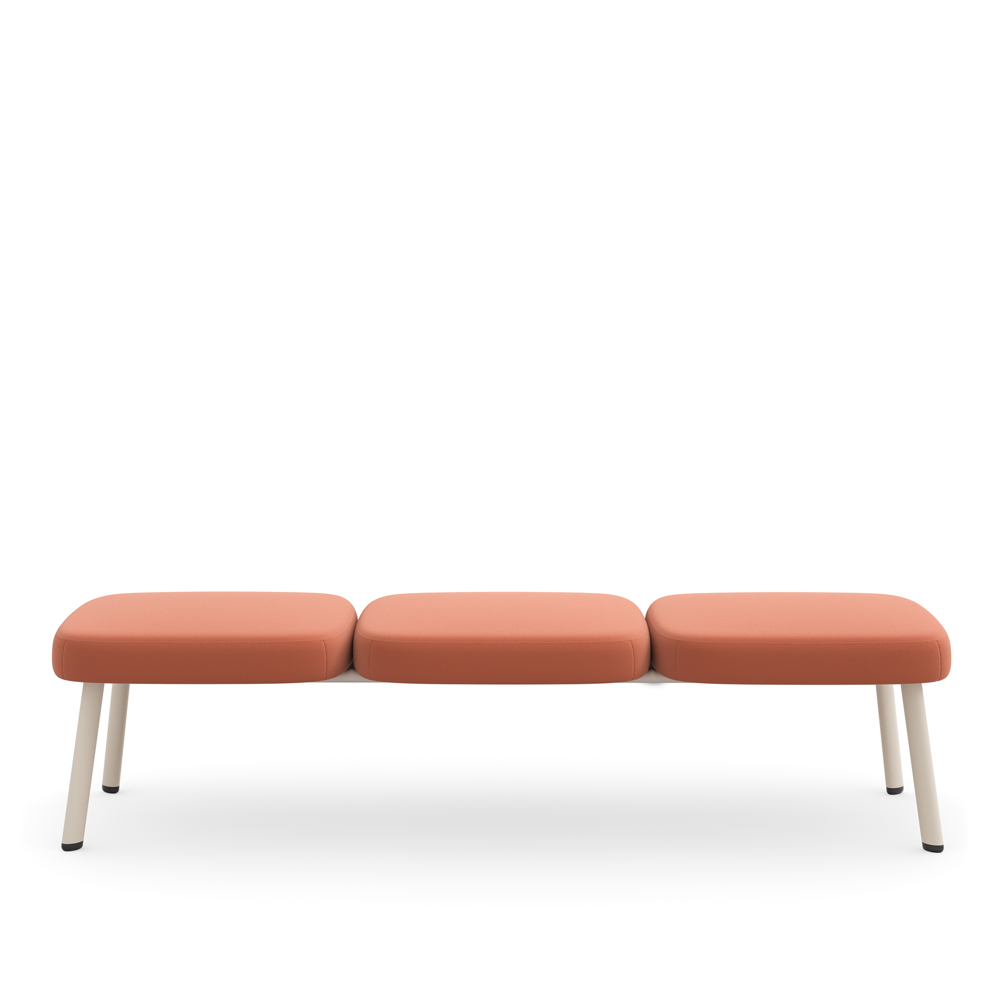 Soa, Three-Seat Bench, Front View II