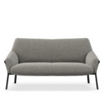 Talina Love Seat, Grey, Front View