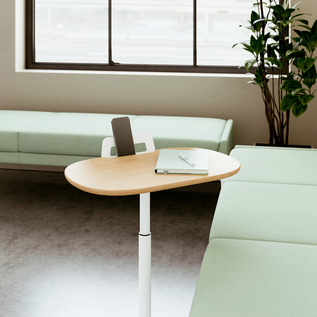 Keeper Pull-Up Table with Savina Benches, Detail Shot